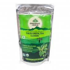 Зеленый чай с тулси, Organic India 100г.
