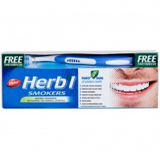 Зубная паста Dabur Herb'l Smokers для курильщиков (с зубной щёткой), 150г