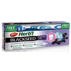 Зубная паста Dabur Herb'l Blackseed с Чёрным Тмином (с зубной щёткой), 150г