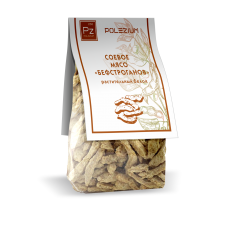 Соевое мясо "Бефстроганов" POLEZIUM 250гр Соевое мясо "Бефстроганов" POLEZIUM 250гр