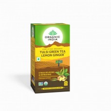 Зелёный чай с Тулси, Лимоном и Имбирём, Organic India