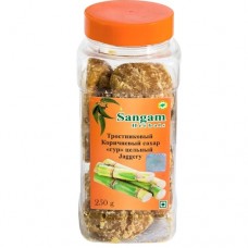 Тростниковый коричневый сахар "Гур" цельный, Sangam